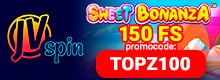 ДживиСпинБет Jvspinbet 150 FS Sweet Bonanza promocode: TOPZ100